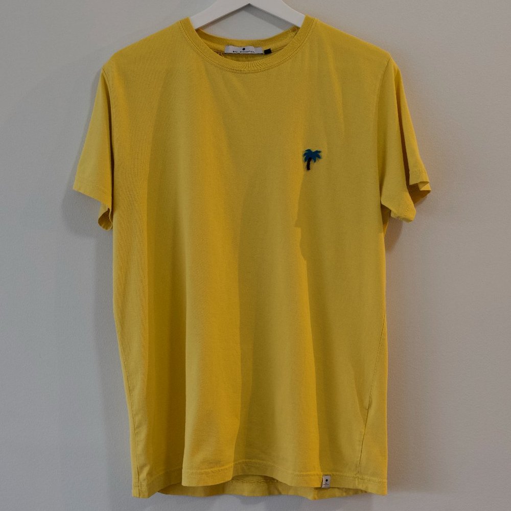 Tee-shirt Yellow RVLT Revolution with palm tree